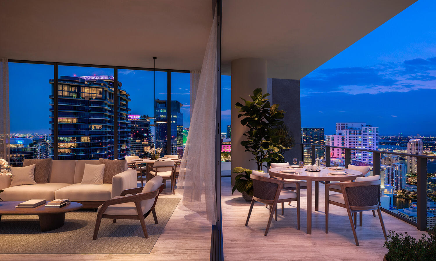 Living Room and Balcony